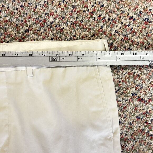 Lands' End Light Beige Flat Front Straight Leg Traditional Fit Chino Pants Sz 35 - Picture 12 of 14